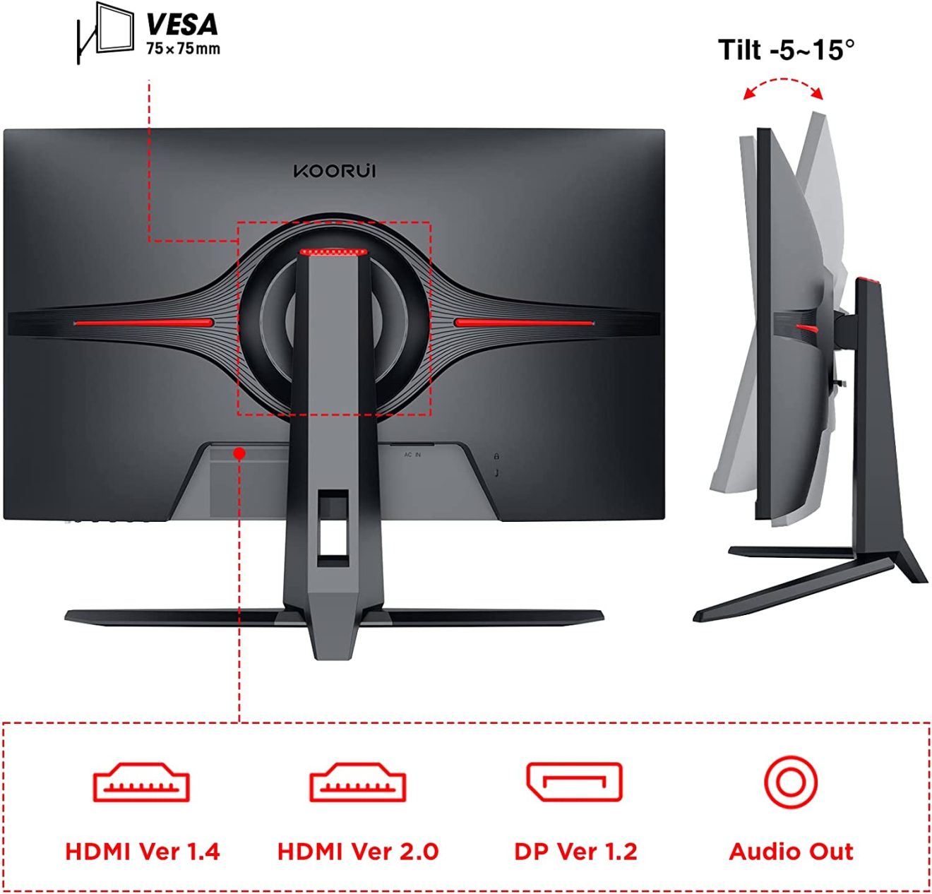 E Qa Koorui Inch Qhd Gaming Monitor Koorui